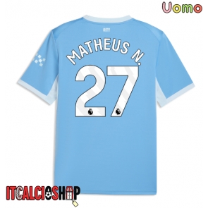 Manchester City Matheus Nunes #27 Prima Maglia 2026-27 Manica Corta Manchester City Matheus Nunes #27 Prima Maglia 2026-27 Manica Corta